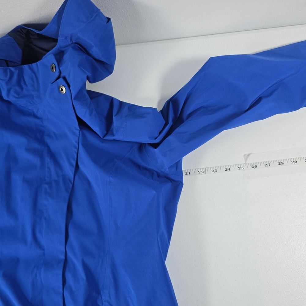 Patagonia H2No Parka Jacket Arborist Trench Coat Blue Womens L 27176FA13 - Picture 3 of 11